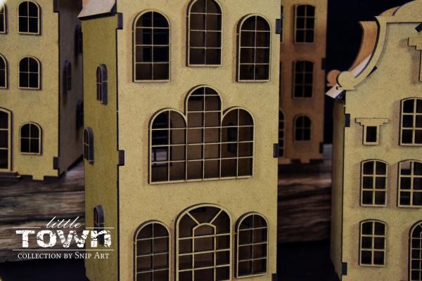 SnipArt 3D Little Town Tenement House HDF #54886