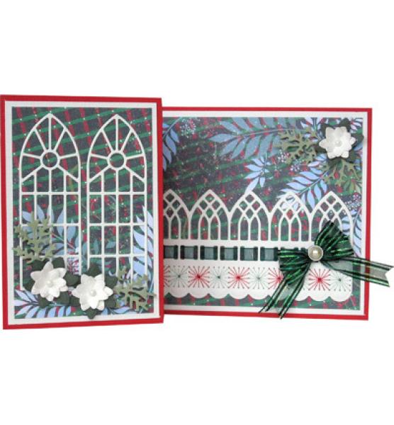 Joy!Crafts Erica Schablone - Weihnachts Fenster Lineal