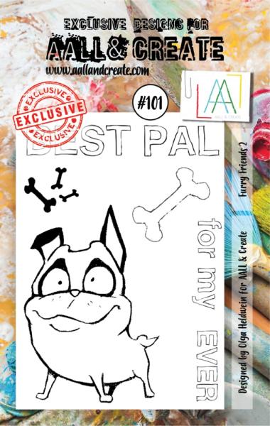 AALL & Create Clear Stamp A7 Set #101 Furry Friends