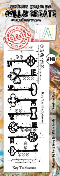 AALL & Create Clear Stamp Border #148 Numbered Keys