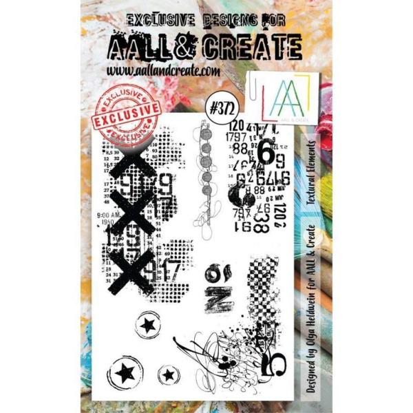 AALL & Create Clear Stamp A6 Set #372 Textural Elements