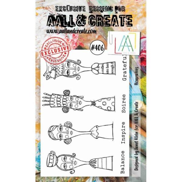 AALL & Create Clear Stamp A6 Set #406 Housewives