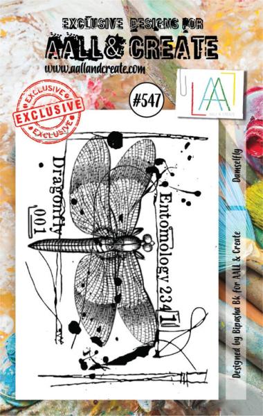 AALL & Create Clear Stamp A7 Set #547 Damselfly