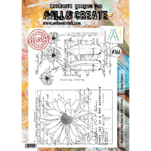 AALL & Create Clear Stamps A4 Set #266 Daisy Elegance