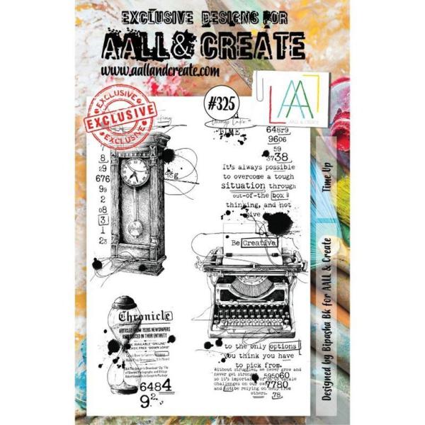 AALL & Create Clear Stamps A5 Set #325 Time Up