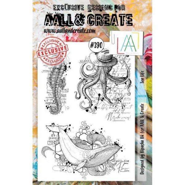 AALL & Create Clear Stamps A5 Set #390 Sea Life