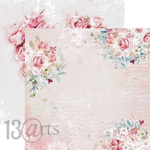13@rts Paper Pad 12x12 Rose in Love