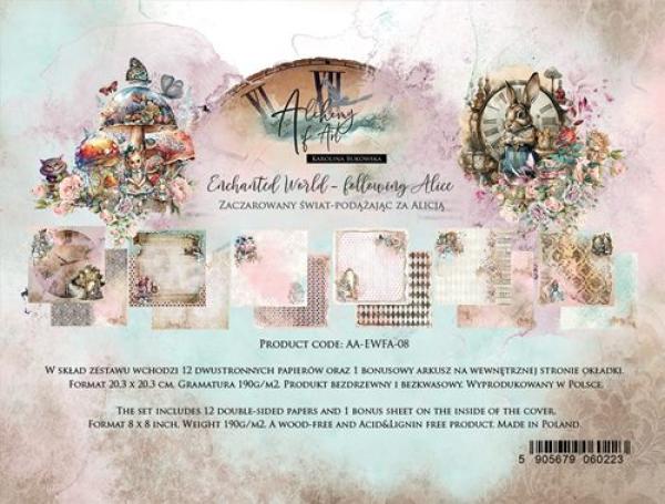 Alchemy of Art 8x8 Paper Pack Enchanted World Following Alice