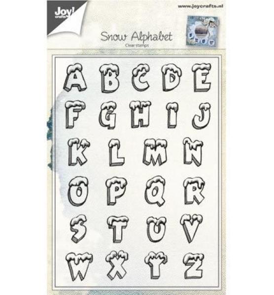 JoyCrafts Clear Stamp Set Snow Alphabet #6410/0439