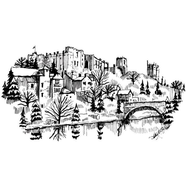 Art-Kure Cling Stamp Durham Castle