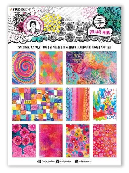 Art by Marlene Signature Collection Collage Paper Colorful Papers