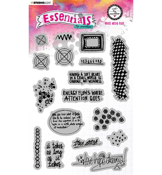 Art By Marlene Cling Stamps Mixed Media Play Essentials nr.131