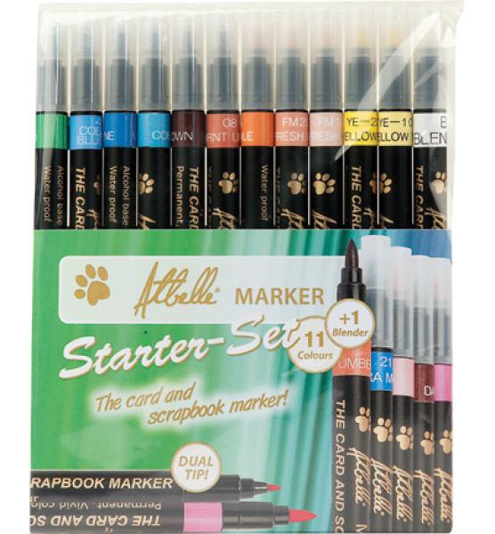 Atbelle Dual Tip Markers Starters Set #8599