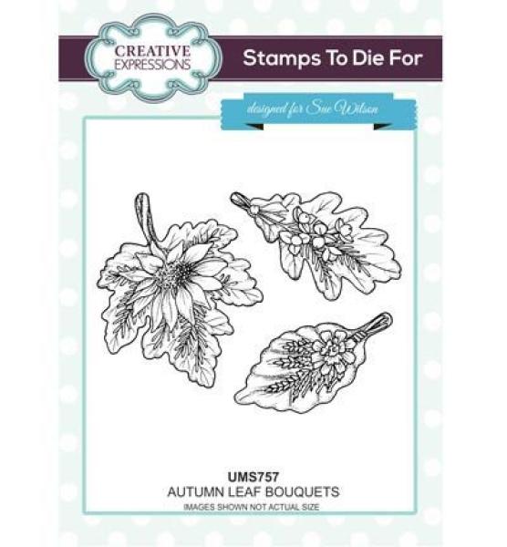 Creative Expressions Autumn Leaf Bouquets Stamps To Die For #UMS757