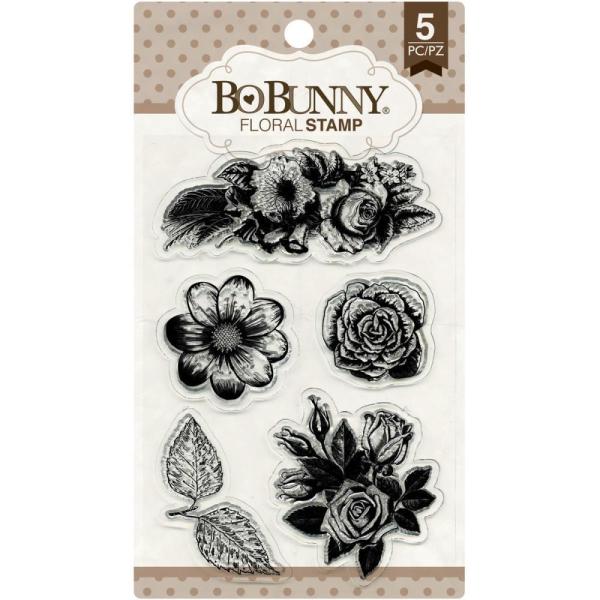 Bo Bunny Clear Stempel - Floral