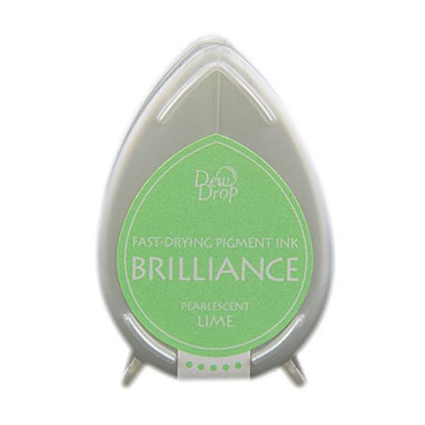 Brilliance Dew Drop Pigment Ink Pearlescent Lime #042