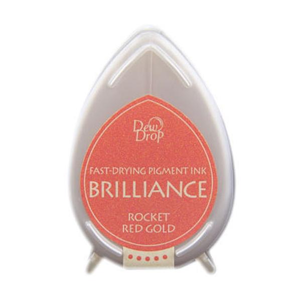 Brilliance Dew Drop Pigment Ink Rocket Red Gold #096