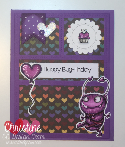 C.C Designs Clear Stamp Set Cutie Bug #0130