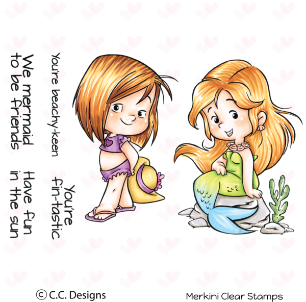 C.C Designs Clear Stamp Set Merkini #0099