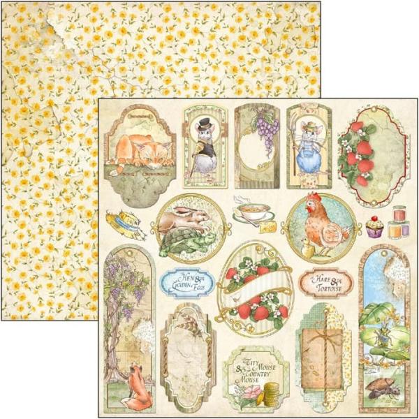 Ciao Bella 12x12 Paper Sheet Aesop’s Fables Cards CBSS157