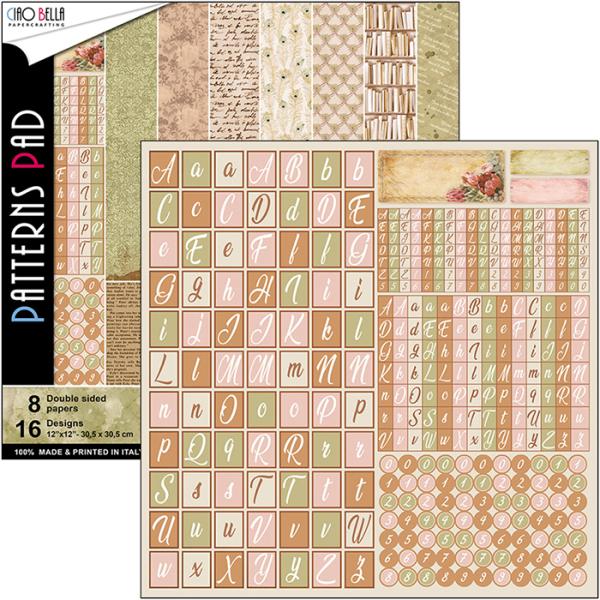 Ciao Bella 12x12 Patterns Pad The Muse #CBT028