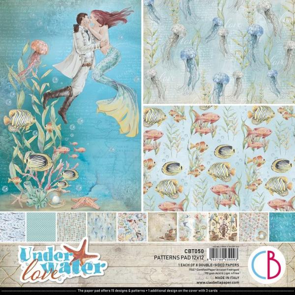 Ciao Bellla 12x12 Patterns Pad Underwater Love CBT050