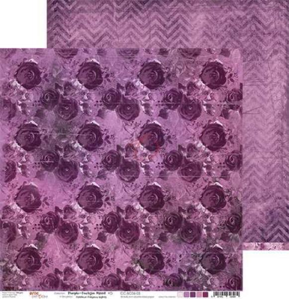 Craft O Clock 12x12 Paper Pad Basic 06 Purple Fuchsia
