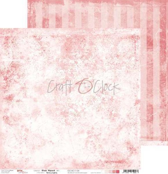 Craft O Clock 12x12 Paper Pad Basic Pink Mood #11
