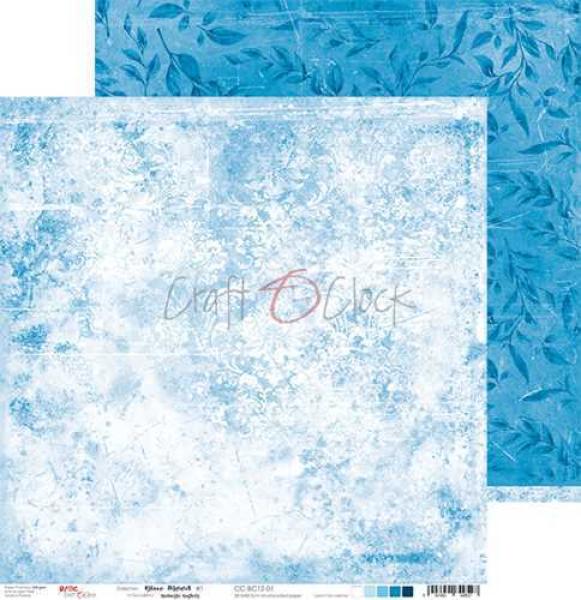 Craft O Clock 12x12 Paper Pad Basic Blue Mood #12