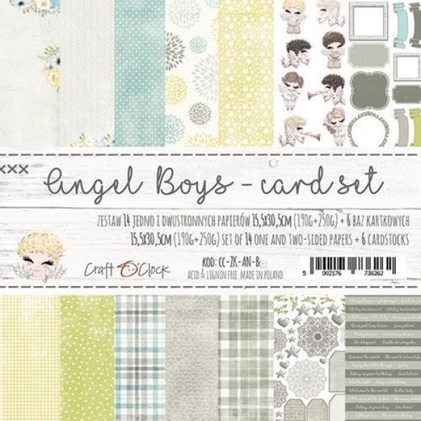 Craft O Clock Card Set Angel Boys