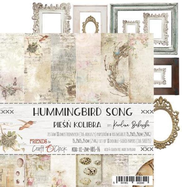 Craft O Clock Paper Pad 6x6 Hummingbird Song