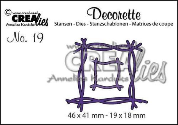 CREAlies Decorette Stanzschlablone No.19 Twine #CLDR19