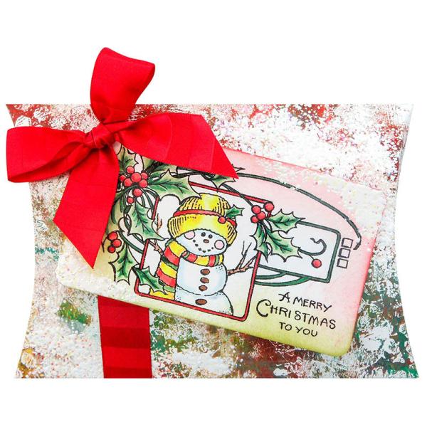 Stampendous Stempel Cling Snowman Holly
