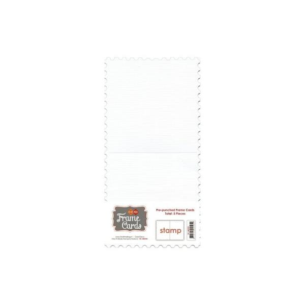 Card Deco Frame Cards Stamps Square White #01