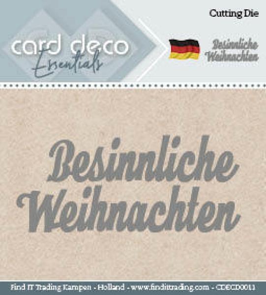 Card Deco Stanzschablone Besinnliche Weihnachten #0011