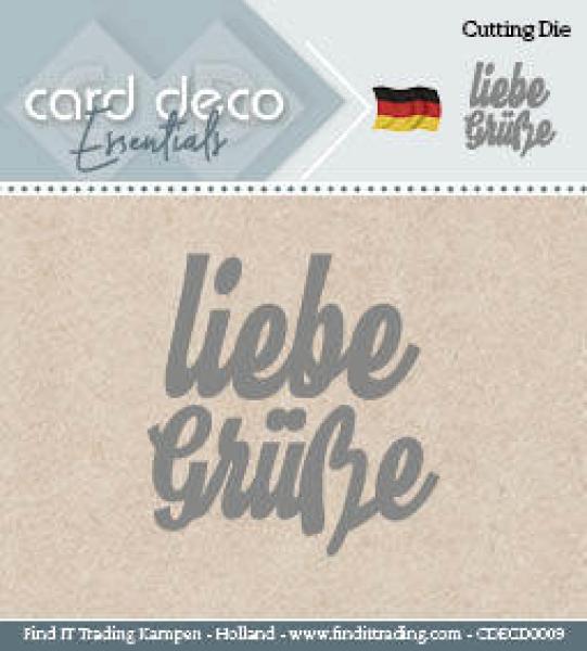 Card Deco Stanzschablone Liebe Grüsse #0009