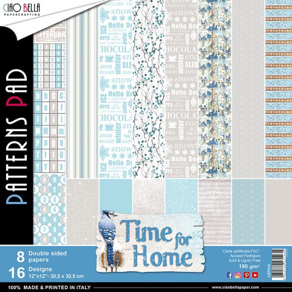 Ciao Bella 12x12 Patterns Pad Time for Home #CBT024_eingestellt