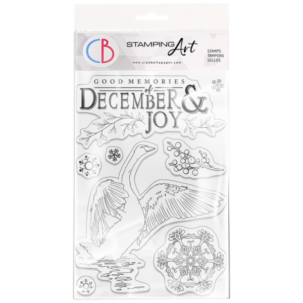 Ciao Bella Clear Stamps December & Joy PS6078