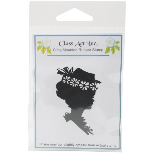 Class Act Inc. Cling Stamp Girl with Hat