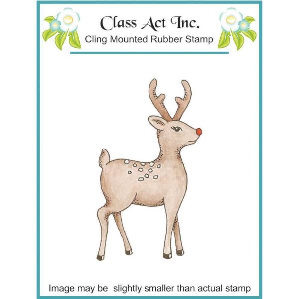Class Act Inc. Cling Stamp Standing Deer