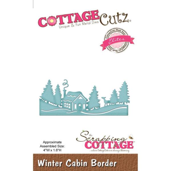 CottageCutz Die Winter Cabin Border