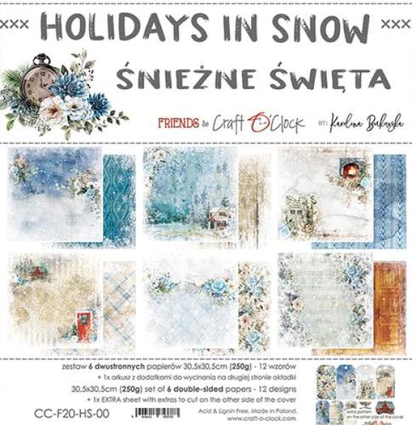 Craft O Clock 12x12 Paper Pad Holidays In Snow_eingestellt