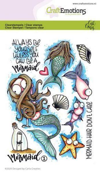 CraftEmotions Clearstamps A6 Mermaid 1 #1674