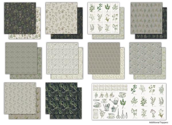 Craft Consortium 12x12 Premium Paper Pad The Herbarium #10