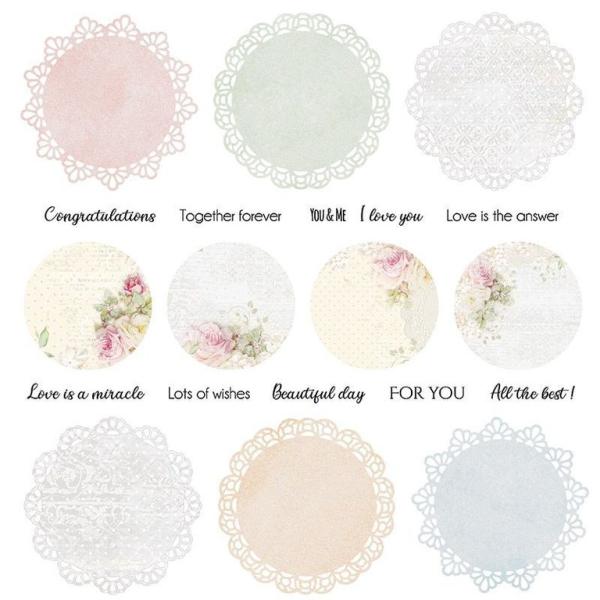 Craft & You Design 12x12 Inch Paper Sheet Flower Romance #07