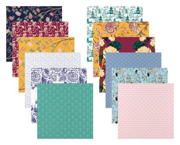 Crafter's Companion 12x12 Paper Pad Chinoiserie