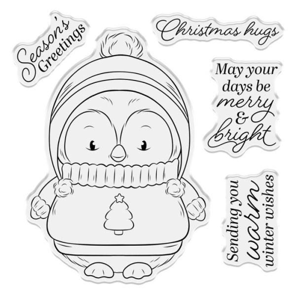Crafters Companions Clear Stamp Christmas Hugs