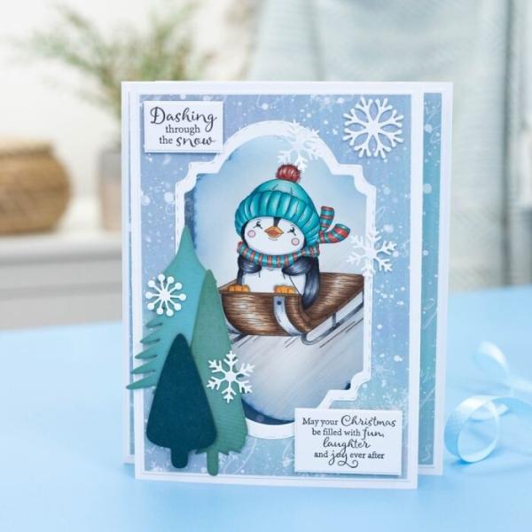 Crafters Companions Clear Stamp Snow What Fun!