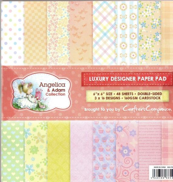 SALE Crafters Companion 6x6 Paper Pad Angelica