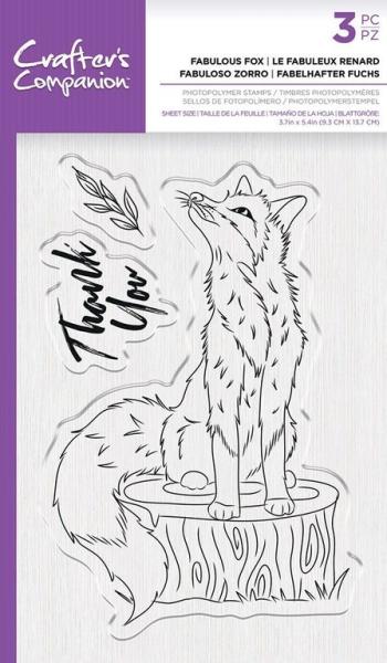 Crafters Companion Clear Stamp Fabulous Fox
